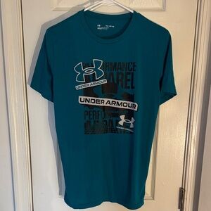 Under Armour Youth Teal Graphic Tee